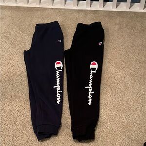 Champion Kids' XL 14/16 Black and Navy Sweatpants
